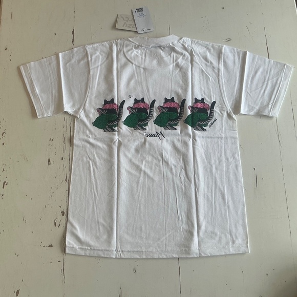 NWT Vintage Crazy Shirts Kliban Maui Hula Cat tee shirt Small - Picture 6 of 7